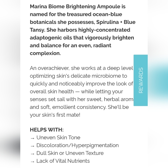 3/$15 SALE💲💥BNIB Earth Harbor Marina brightening ampoule - Picture 2 of 2